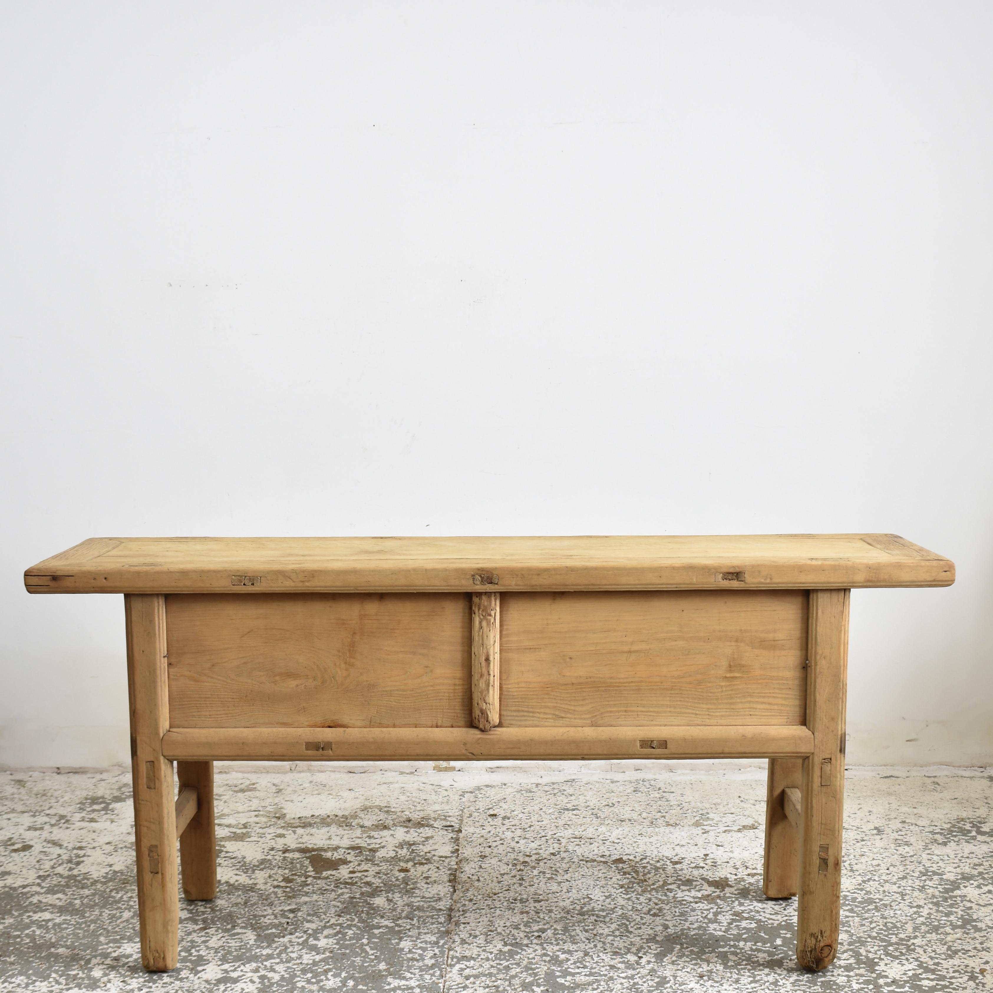 Chinese Rustic Antique Elm Console Table Shop Counter Kitchen Island