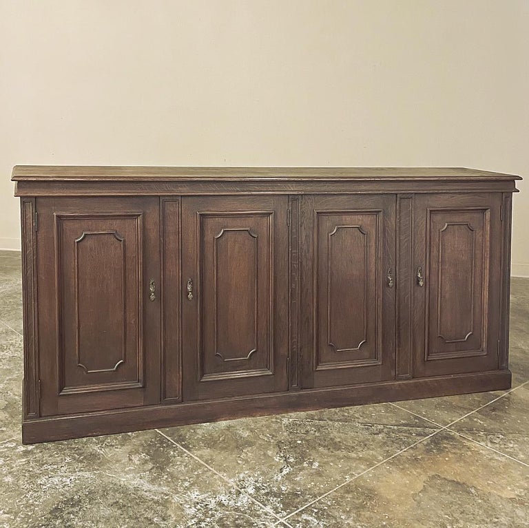 Rustic Antique Four Door Buffet ~ Credenza For Sale at 1stDibs