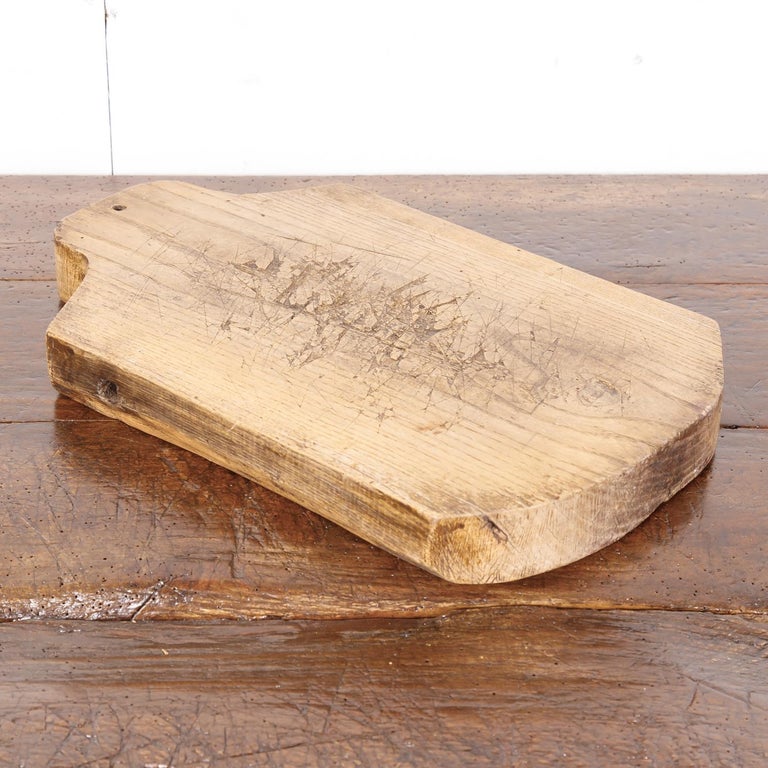 Primitive Wood Chopping Block Antique French Wooden Cutting Board