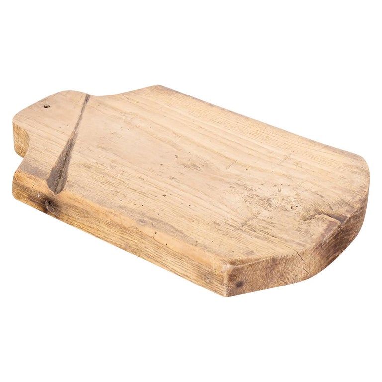 Primitive Wood Chopping Block Antique French Wooden Cutting Board