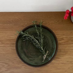 Rustic Antique Green Copper Tray
