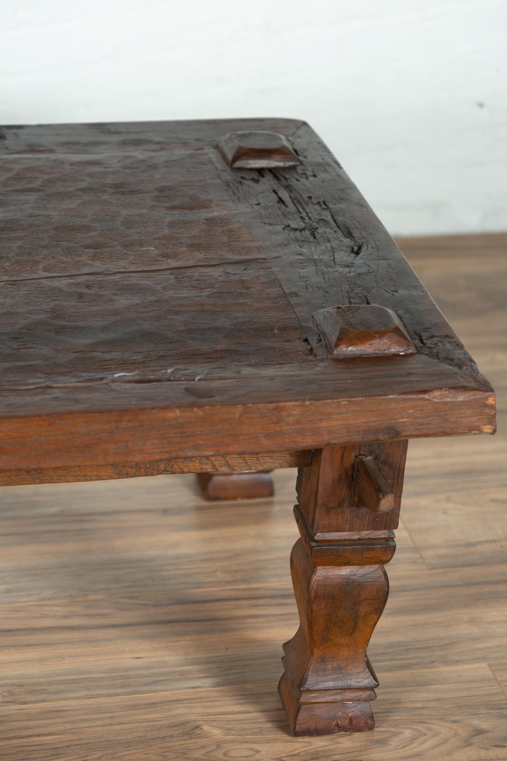 antique teak coffee table