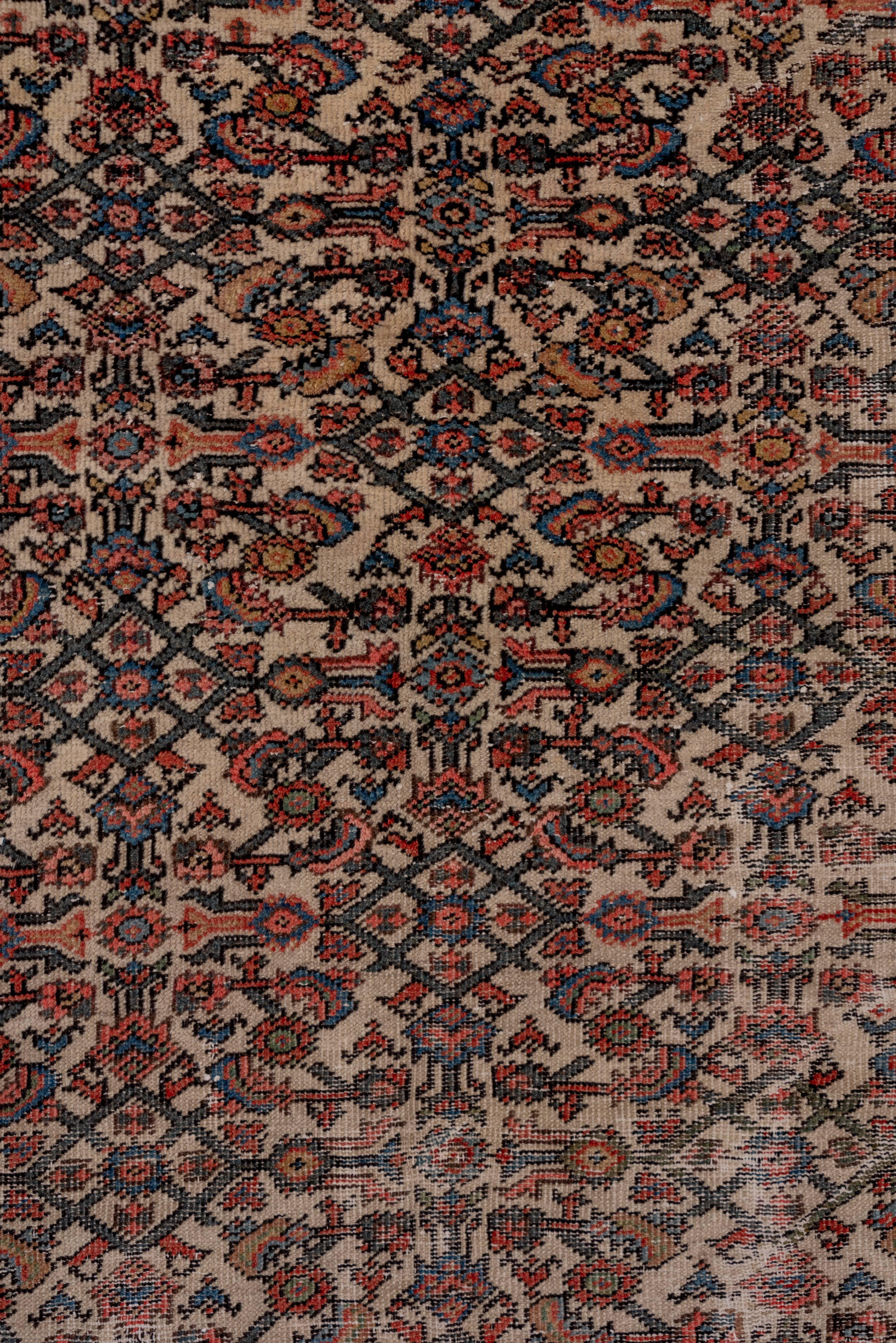 Wool Rustic Antique Mahal Carpet For Sale