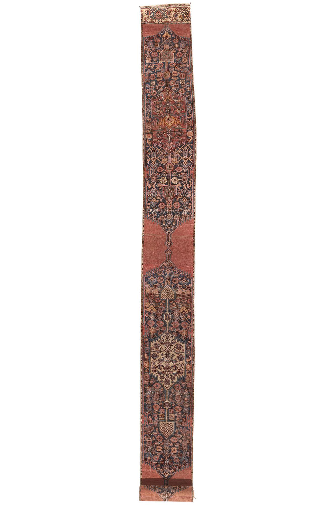 1880s Rustic Antique Persian Bijar Rug For Sale 3
