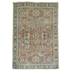 Rustic Antique Persian Shabby Chic Mahal Rug