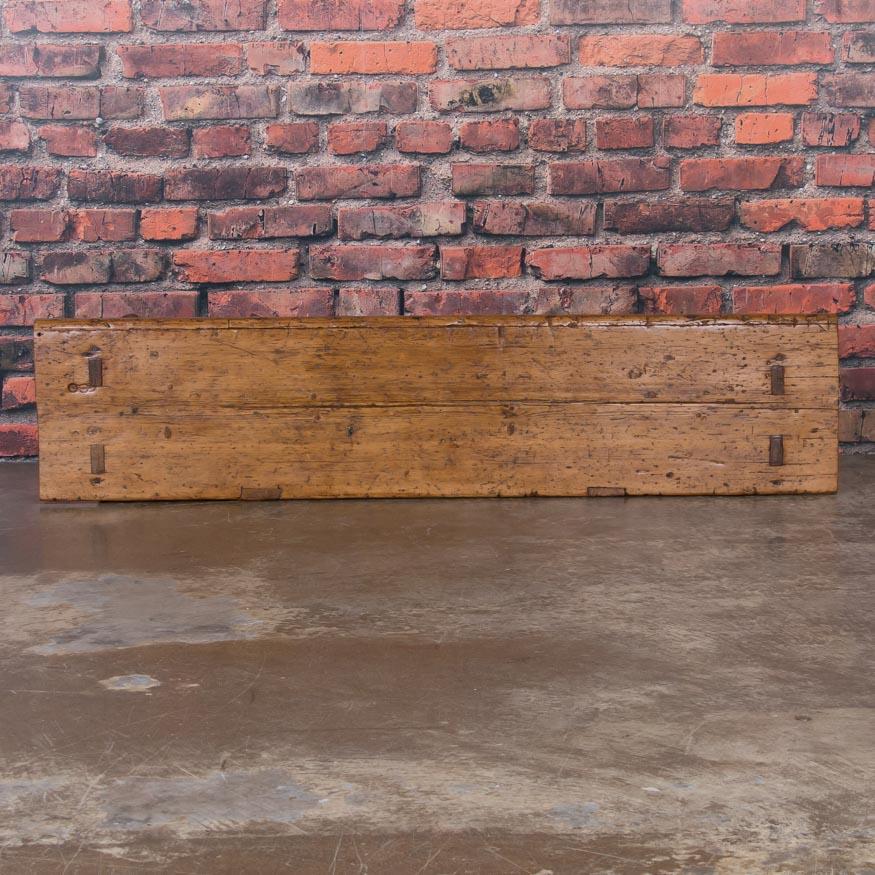 Rustic Antique Swedish Country Pine Bench In Good Condition In Round Top, TX