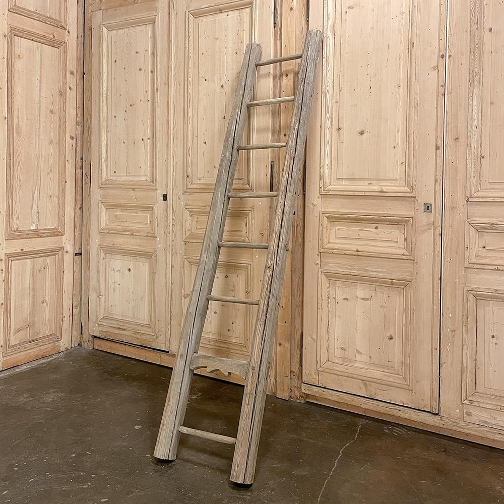 19th Century Rustic Antique Swedish Step Ladder For Sale