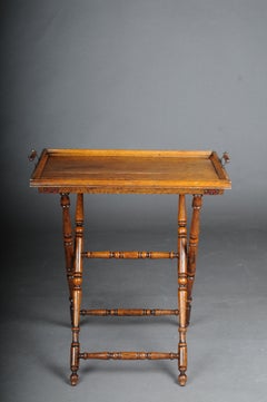 Rustic Antique Tray Table, Oak, Germany