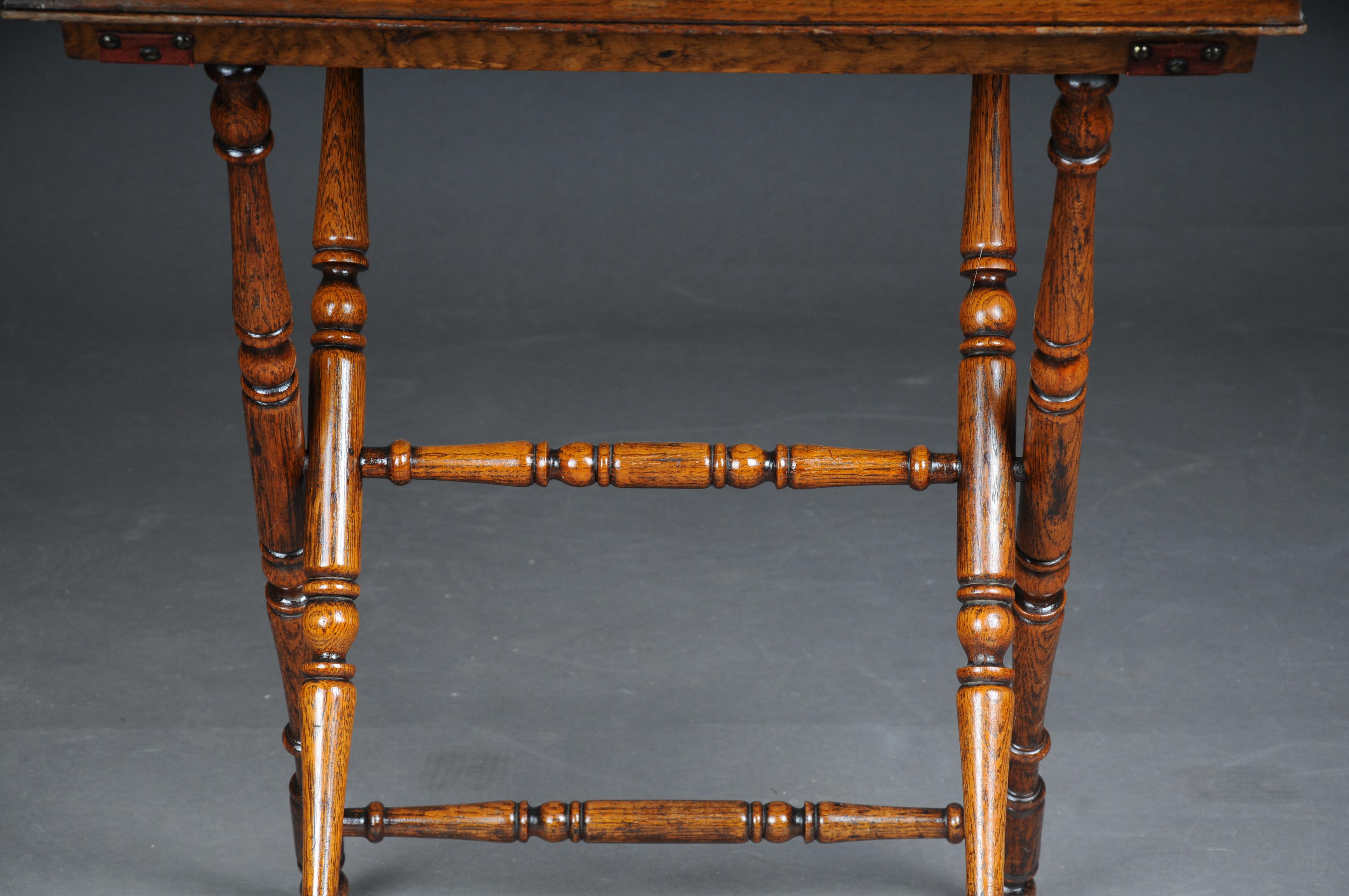 20th Century Rustic Antique Tray Table, Oak, Germany For Sale