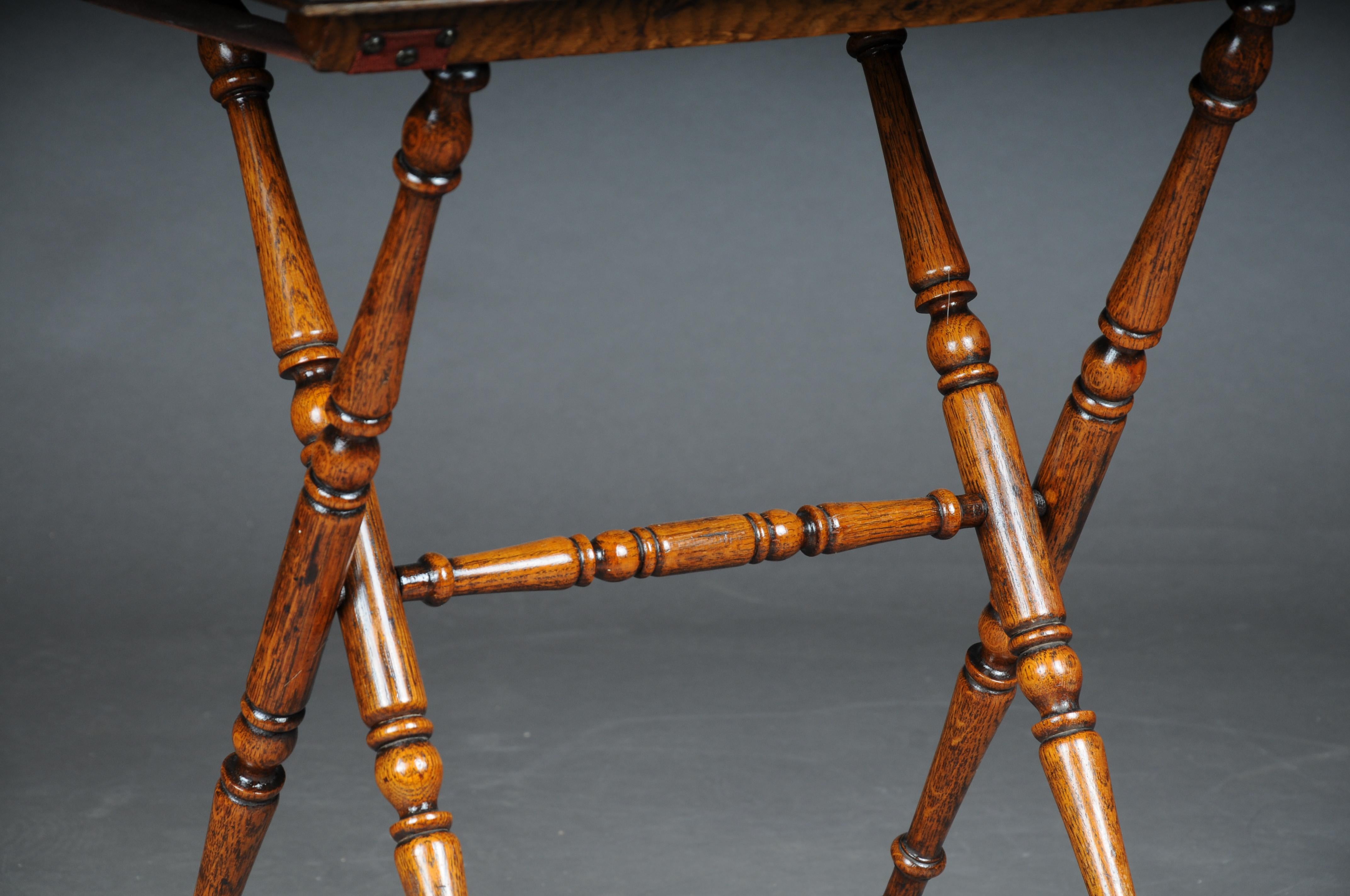 Table à plateau antique rustique, chêne, Allemagne en vente 3