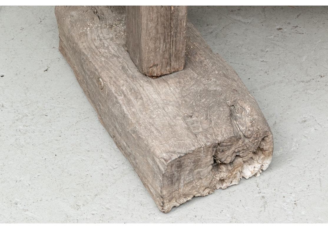 Rustikaler antiker Bauerntisch aus Holz im Angebot 6