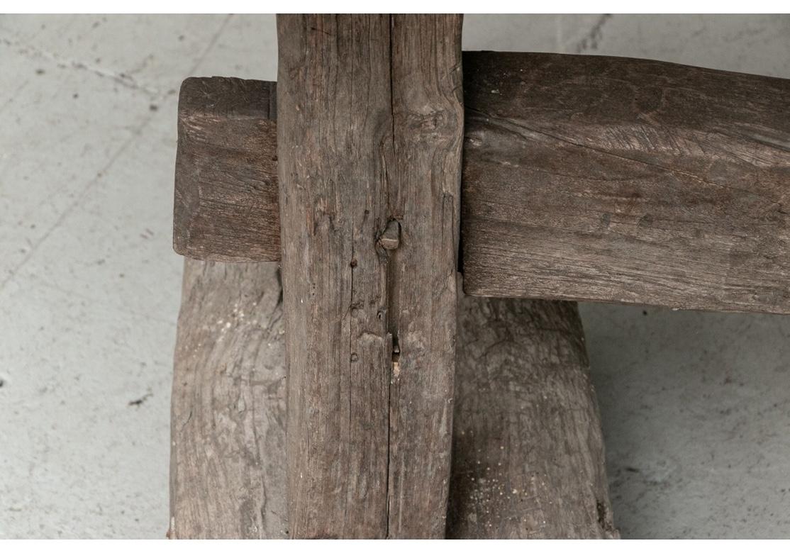 Rustic Antique Wood Farm Table For Sale 4