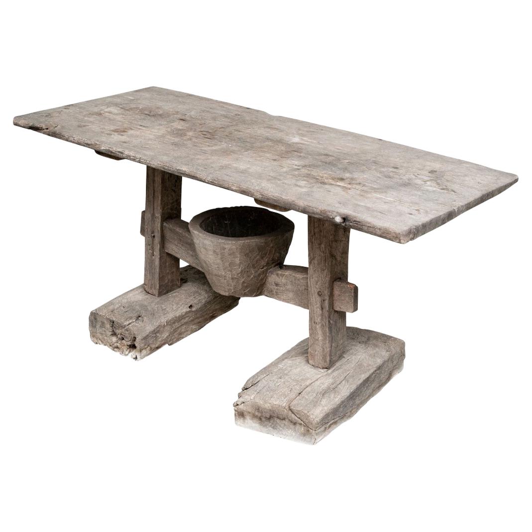 Rustic Antique Wood Farm Table