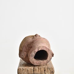 Rustic Antique Wooden Carved Burmese Puppet Head