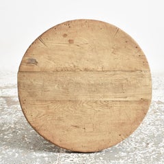 Rustic Antique Wooden Elm Coffee Side Lamp Table