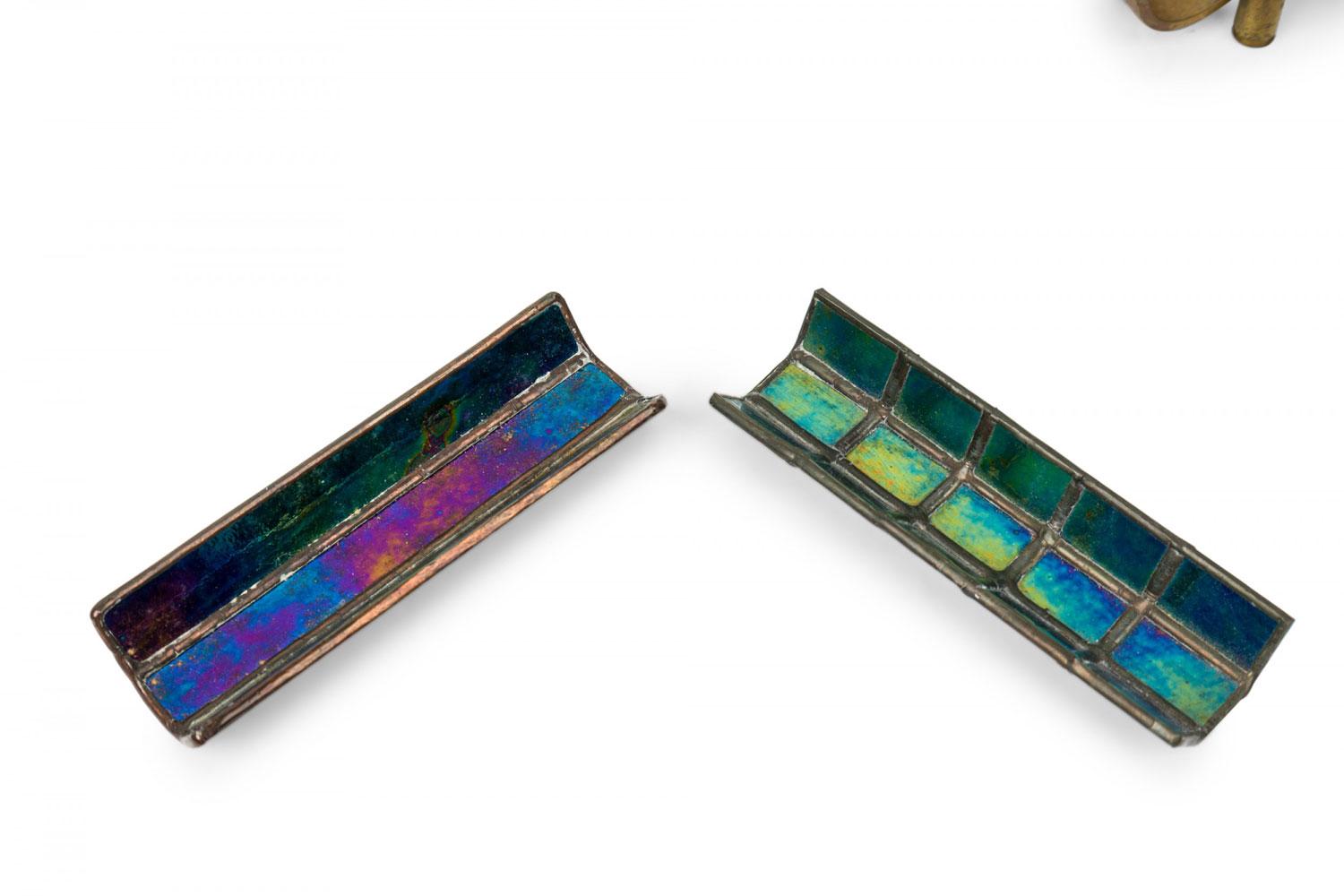 Rustic Antler Inkwell Stand with Glass and Metal Pen Holder in vendita 4