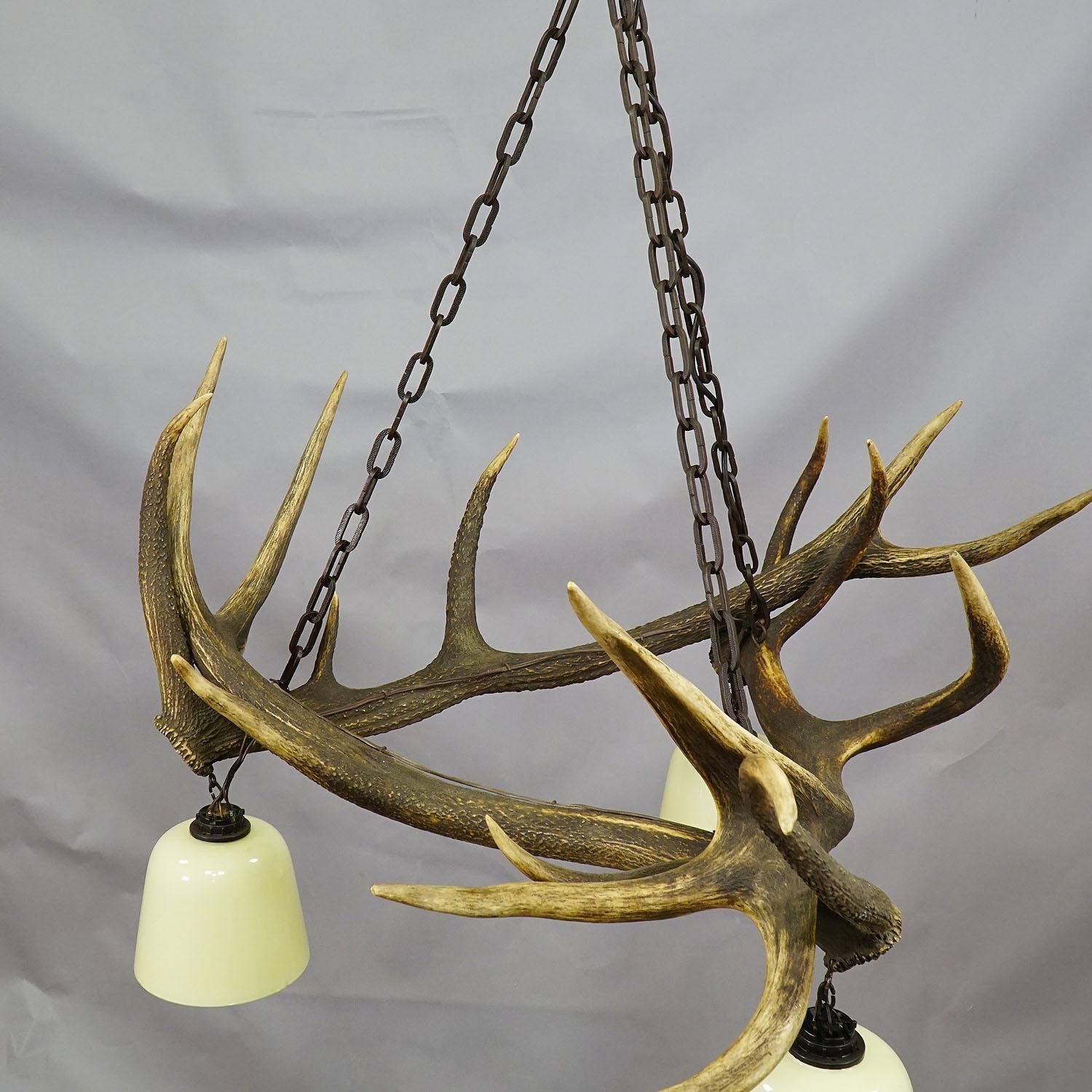 come fare un lampadario con le corna di cervo