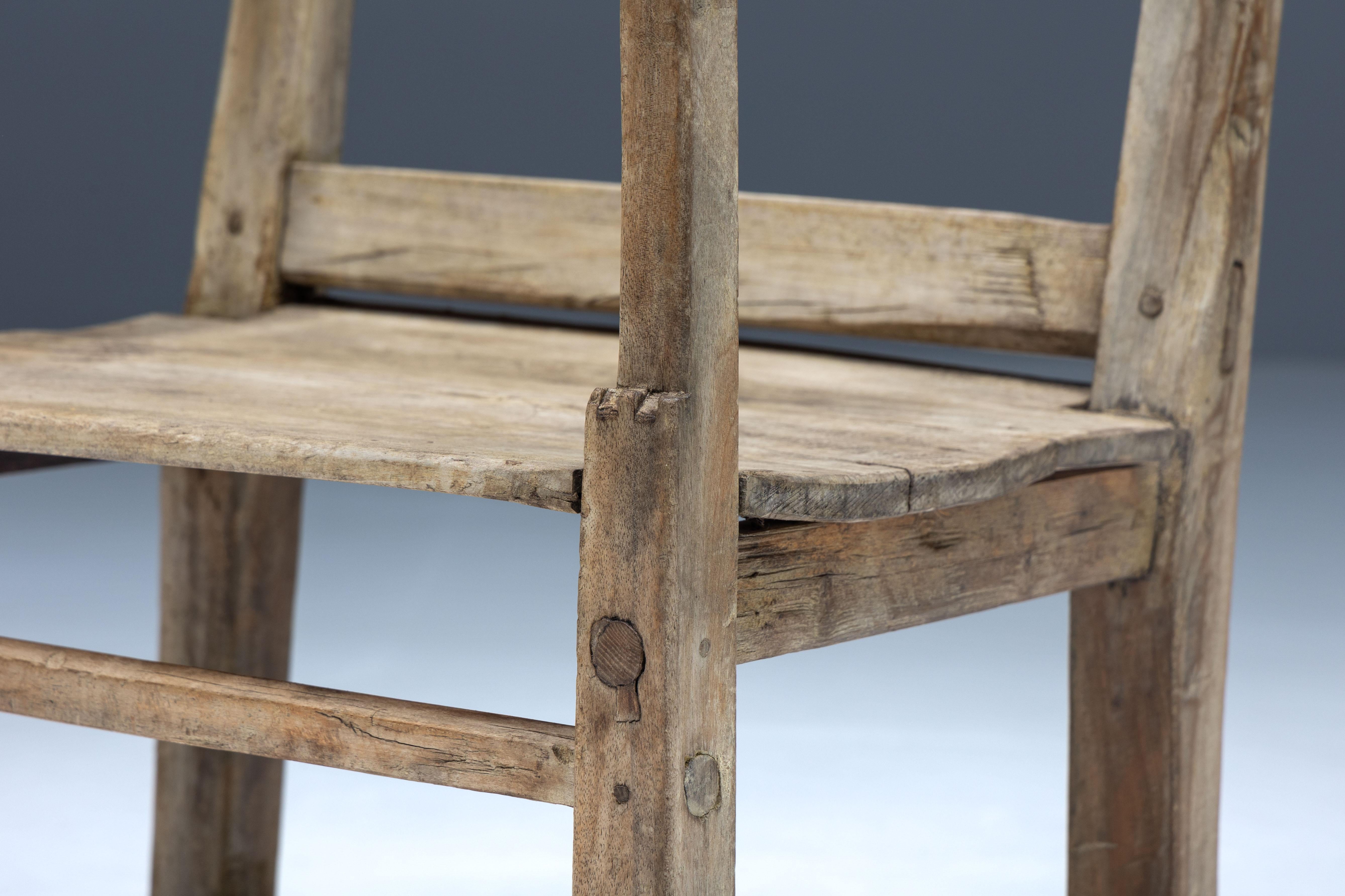 Rustic Art Populaire Armchair, France, 19th Century For Sale 6