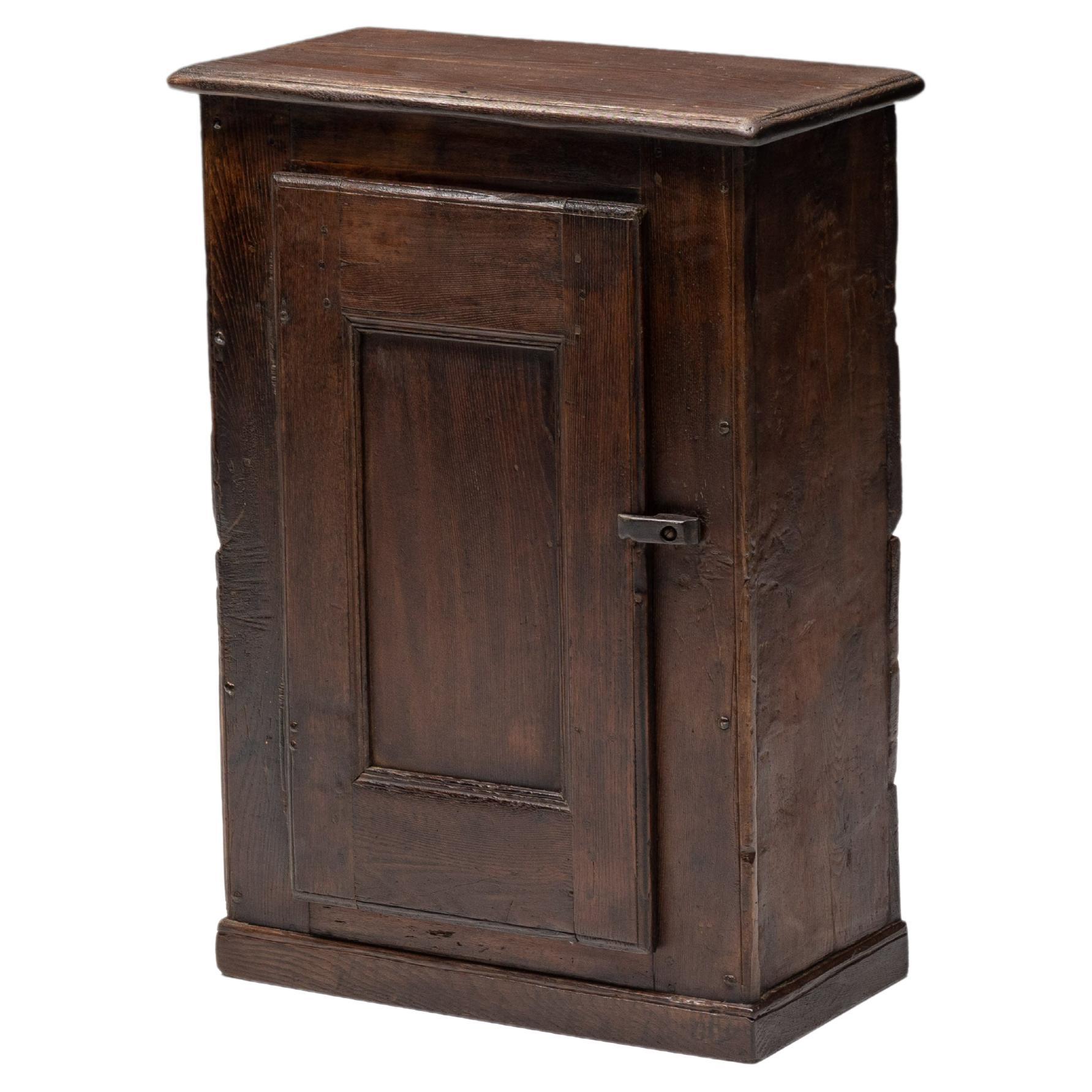 Rustic Art Populaire Cabinet or Confiturier, France, 19th Century For Sale