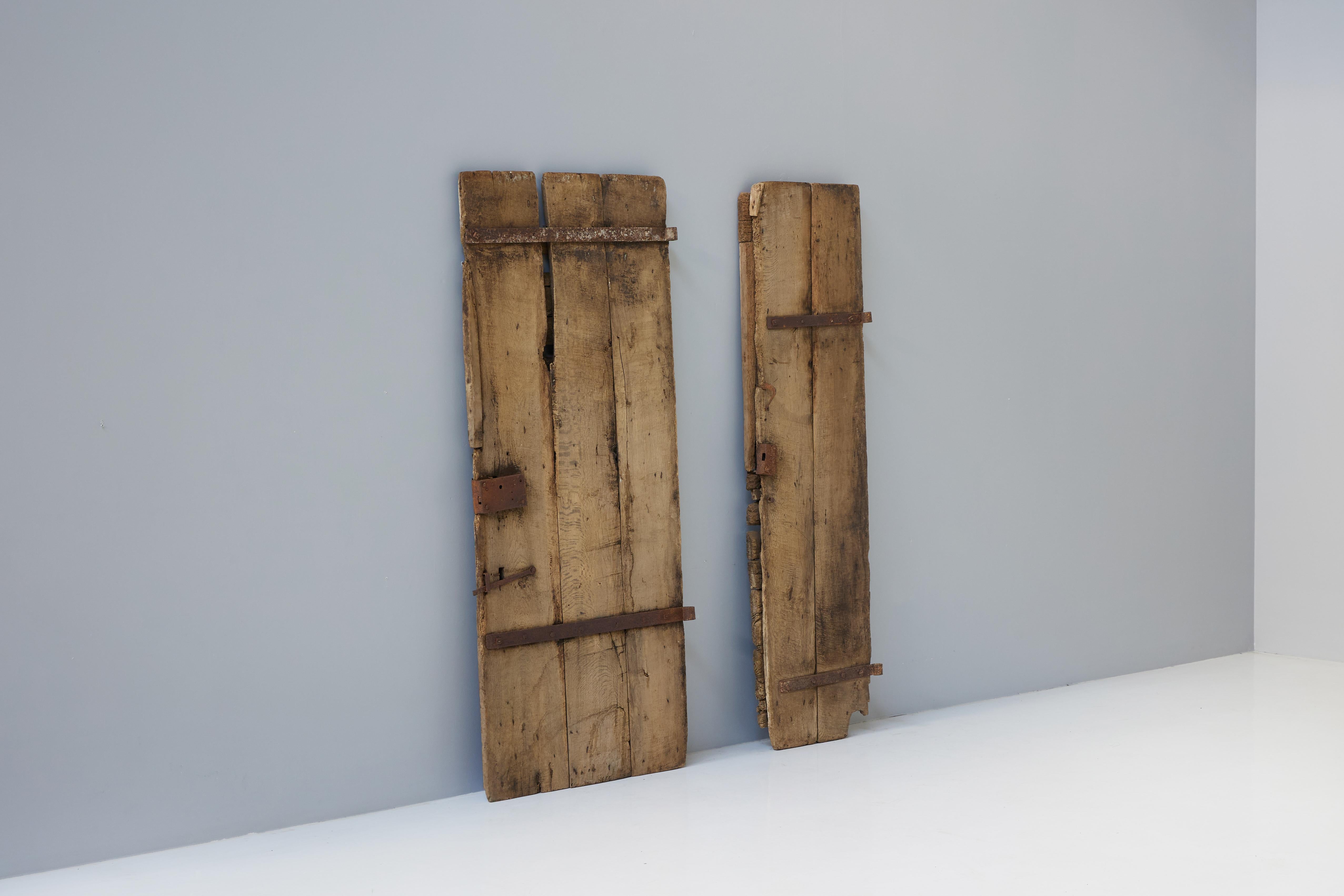 French Rustic Art Populaire Doors, France, 18th Century For Sale
