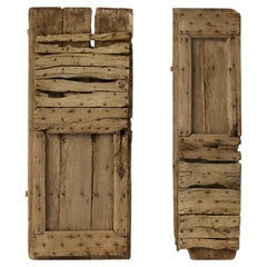 Antique Rustic Art Populaire Doors, France, 18th Century