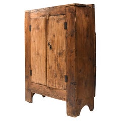 Rustic 'Art Populaire' Folk Art Storage Piece from the Auvergne, France
