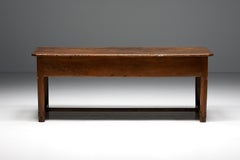 Rustic Art Populaire Table, France, 19th Century