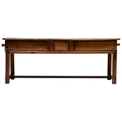 Rustic Art Populaire Table, France, 19th Century