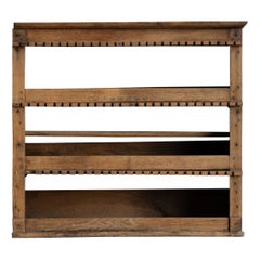 Rustic Art Populaire Wall-Mounted Shelf, France, 19th Century