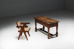 Rustic Art Populaire Writing Table, France, Early 20th Century
