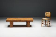 Rustic Artisan Coffee Table, France, 1950s
