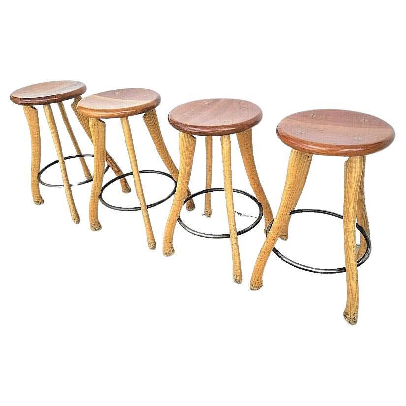 Kai Pedersen Studio Craft Counter Stools, Set of 4 at 1stDibs