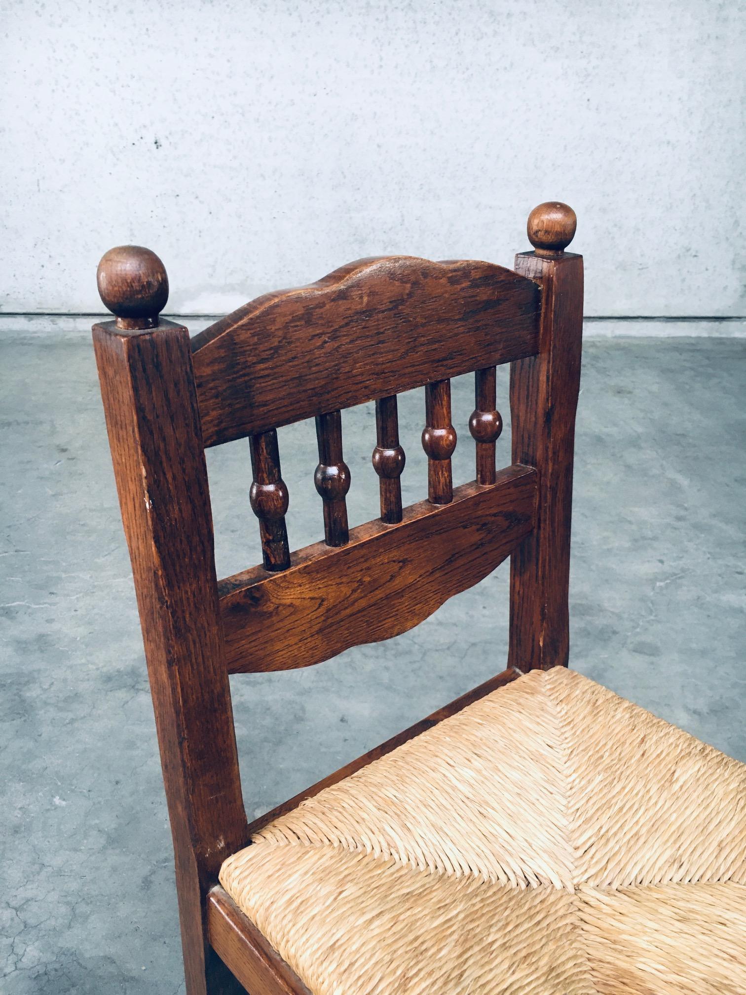 Rustic Bar Stool Set in the Style of Charles Dudouyt, Romania 1960s 4