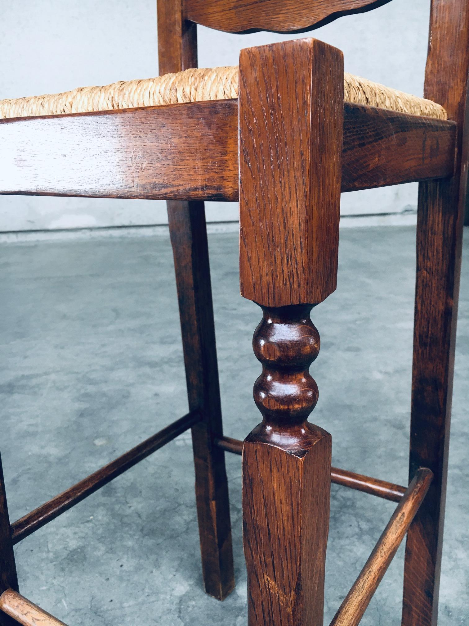 Rustic Bar Stool Set in the Style of Charles Dudouyt, Romania 1960s 9