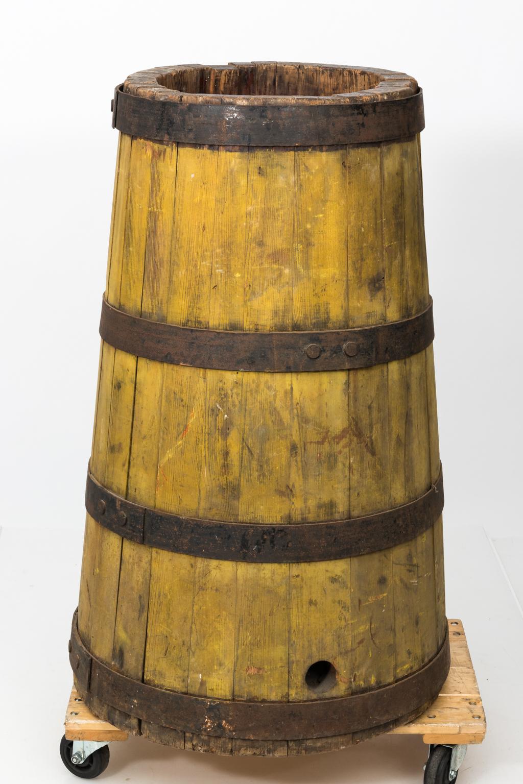 Painted Rustic Barrel