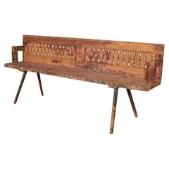 Rustic Bavarian Settle