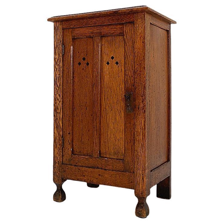 Rustic Bedside cabinet / Small Storage Cupboard - 20thC For Sale