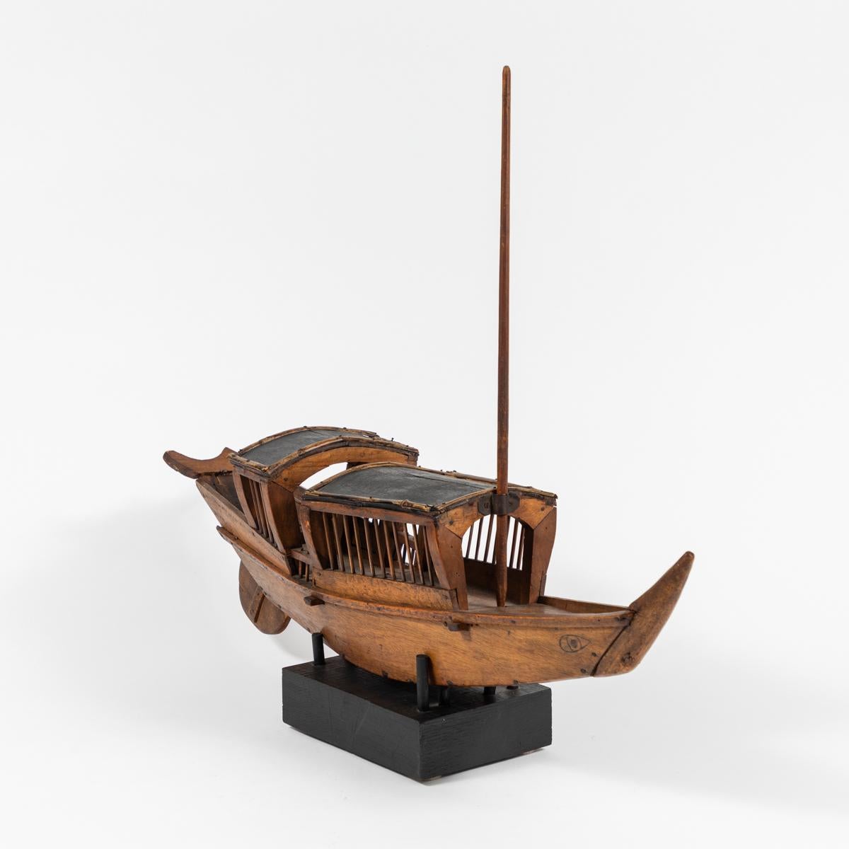 Rustic Belgian Wooden Boat 3
