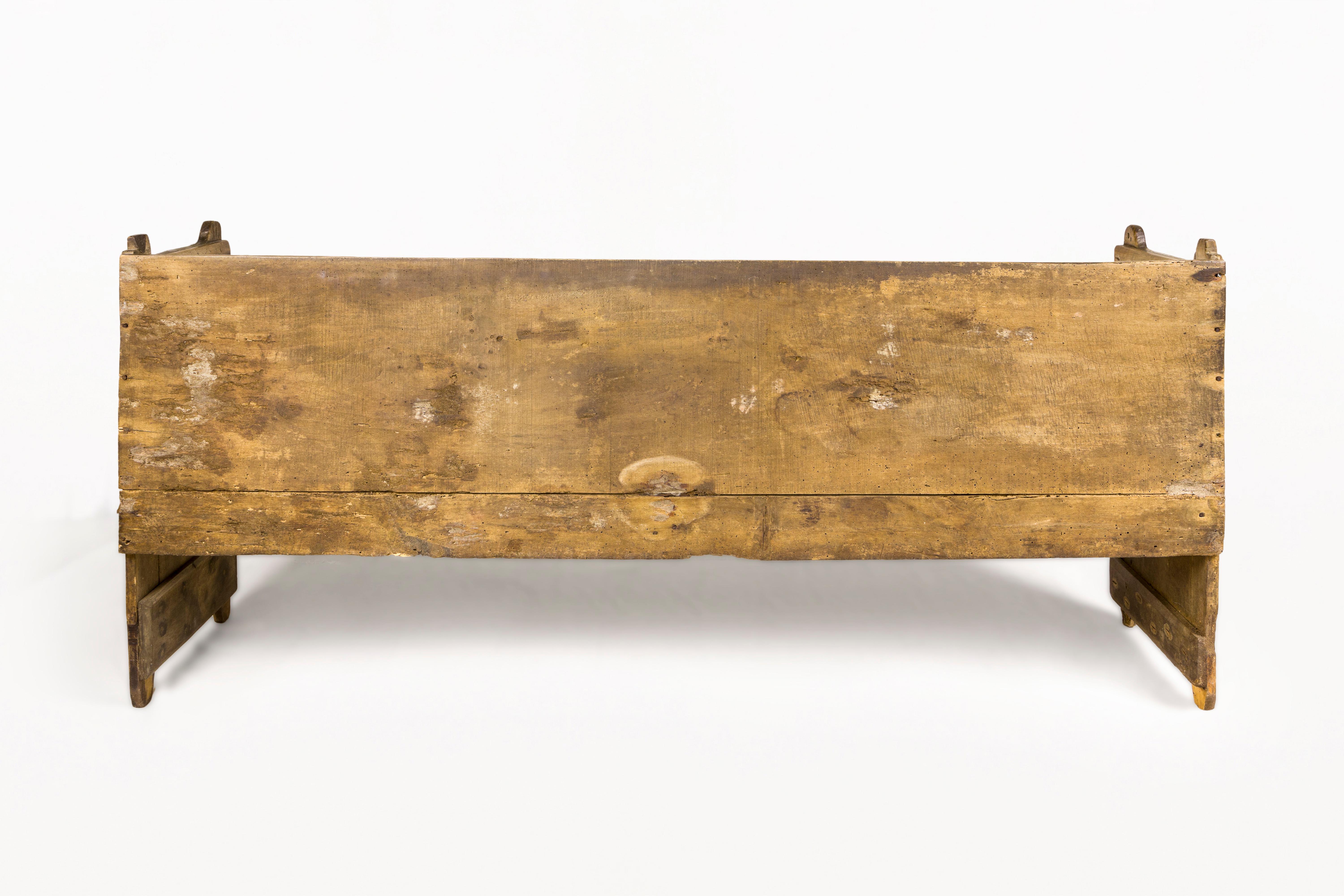 Wood Rustic Bench, 19th Century, Spain For Sale