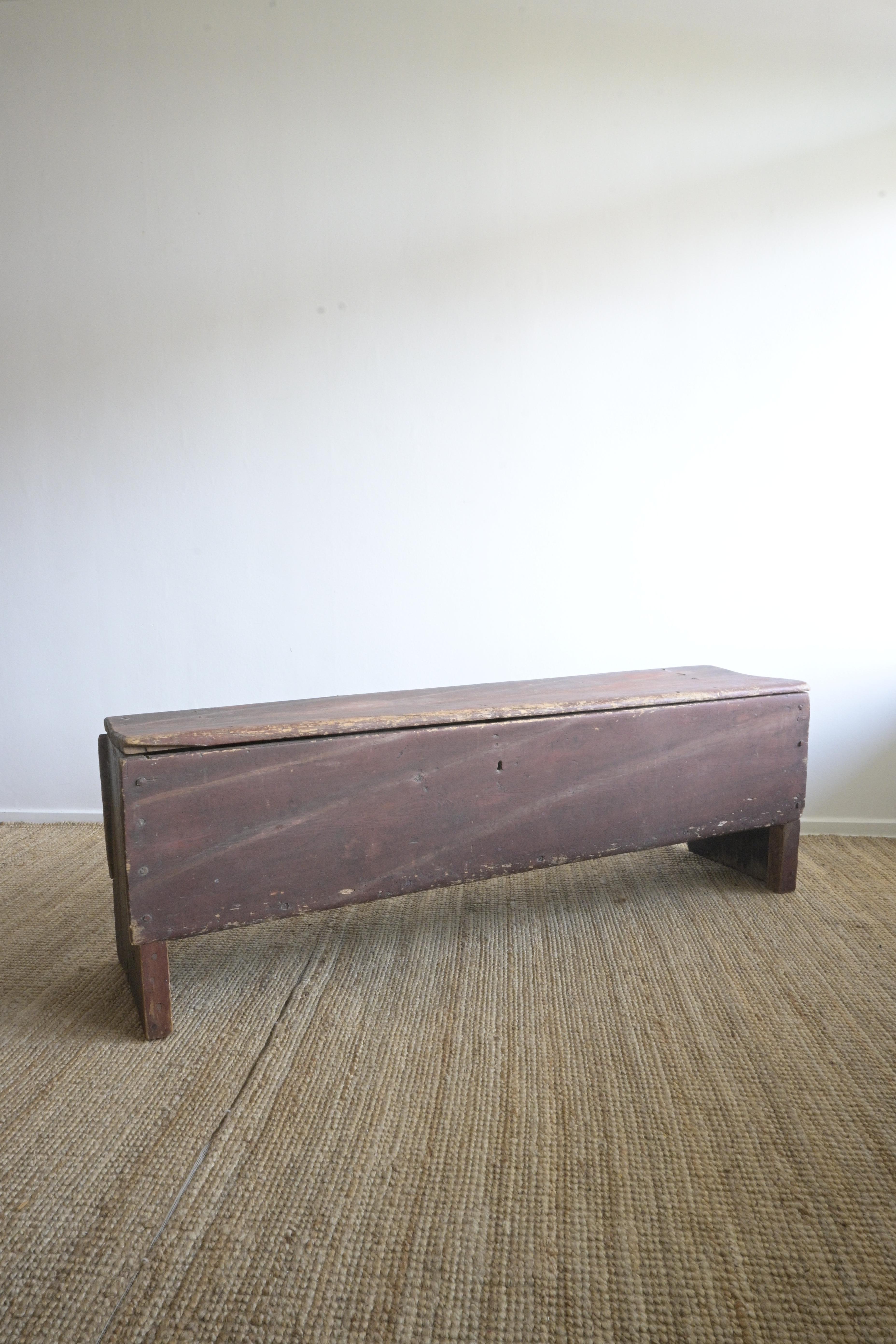 Swedish Rustic Bench 'Fållbänk' circa 1780

This Swedish follbänk really has this primitive feeling to it and an amazing painted surface.

Its dark red and brown tones and look really make it feel rustic and beautiful.

Great for storage.

Made out