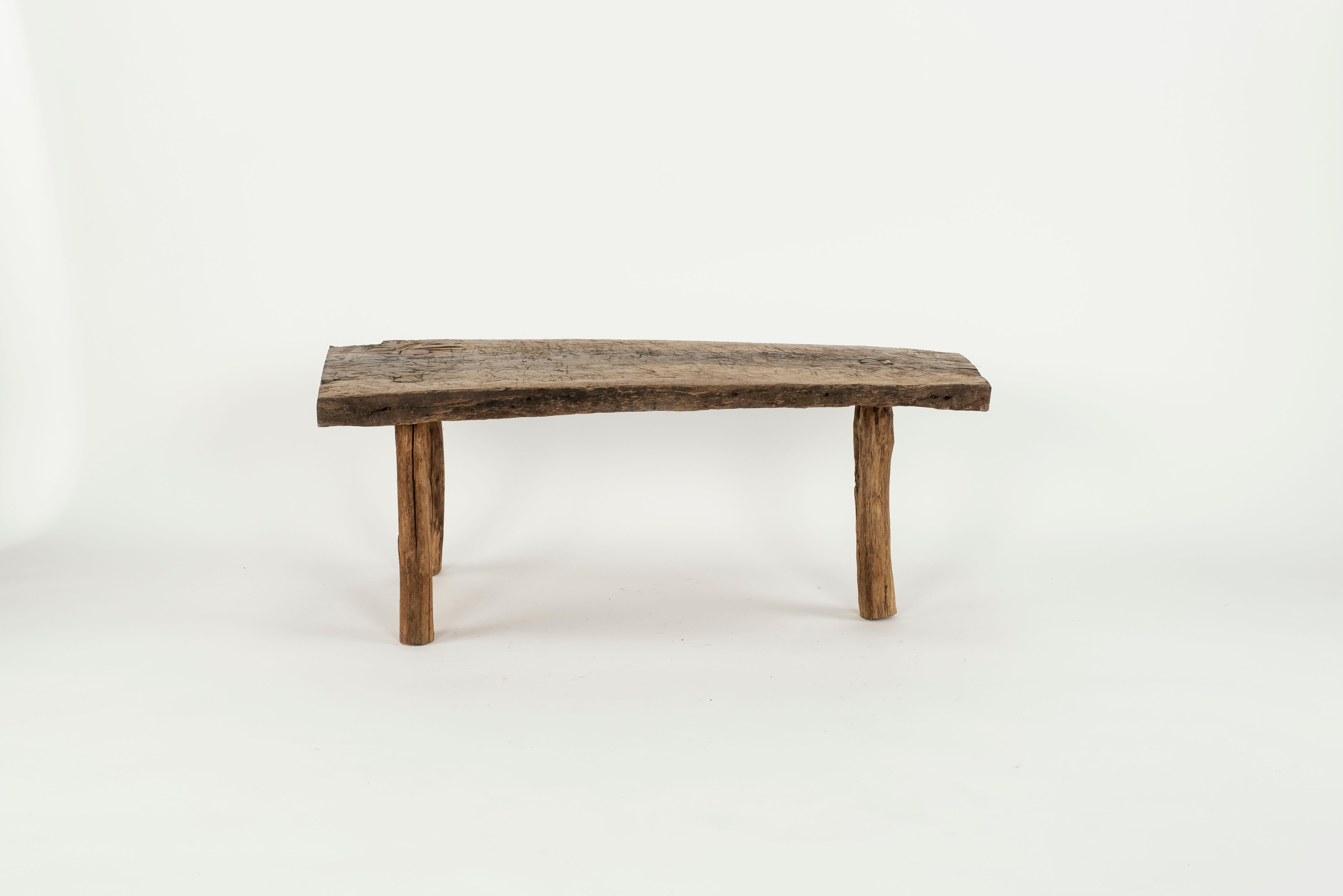 Oak Rustic Bench or Table For Sale