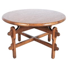 Vintage Rustic Bespoke Oak Table Solid Wood, France, 1960