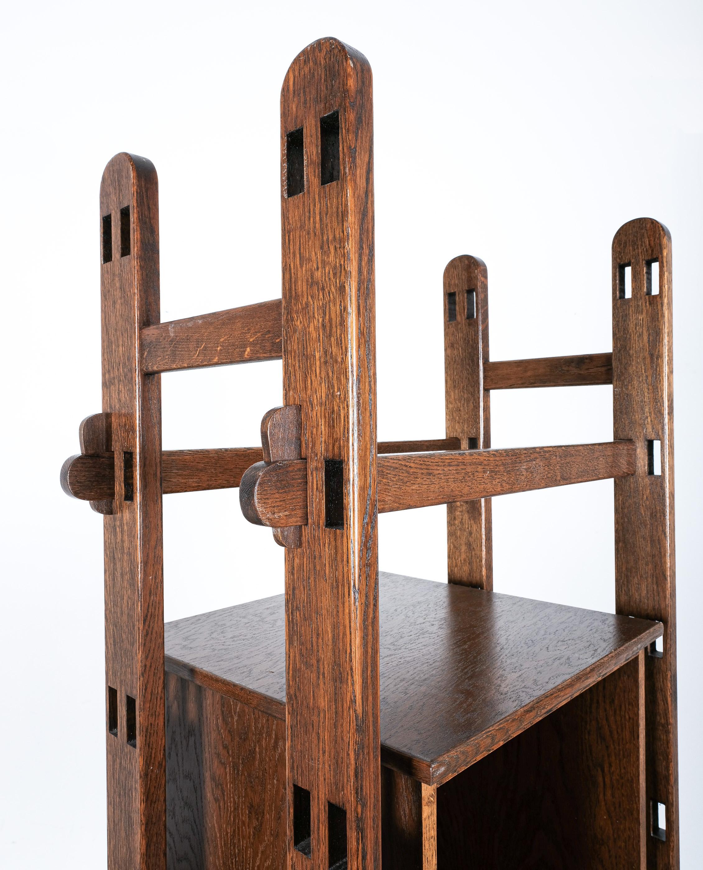 Rustic Bespoke Plug-In Shelf Unit System Etagere from Oak, France, 1960 13