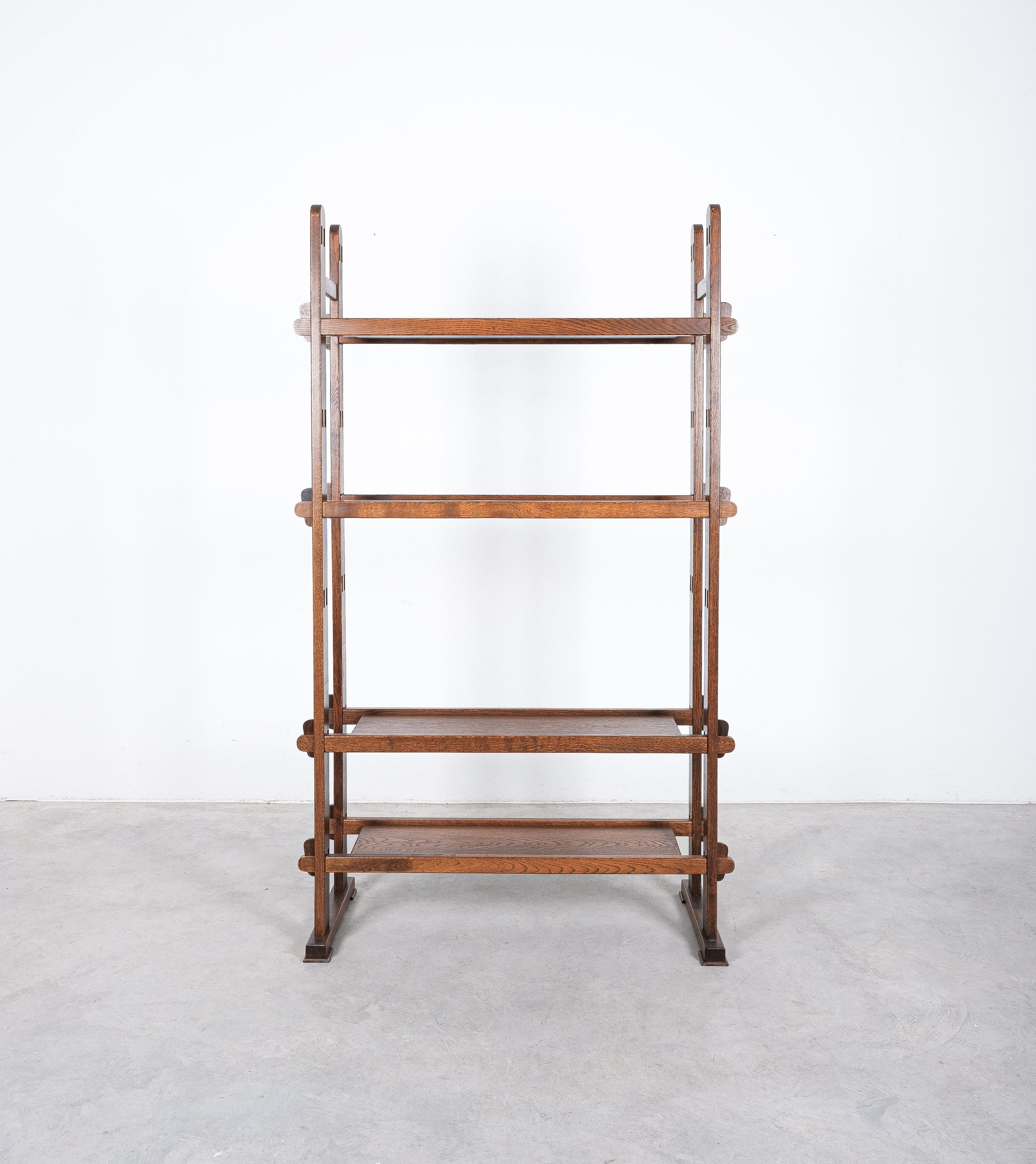 Rustic Bespoke Plug-In Shelf Unit System Etagere from Oak, France, 1960 1