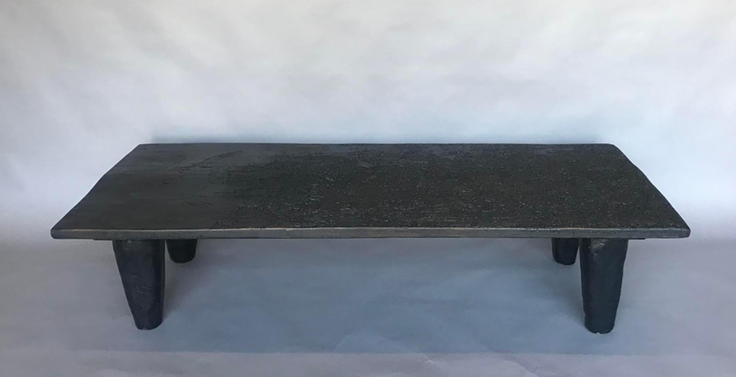 black rustic coffee table