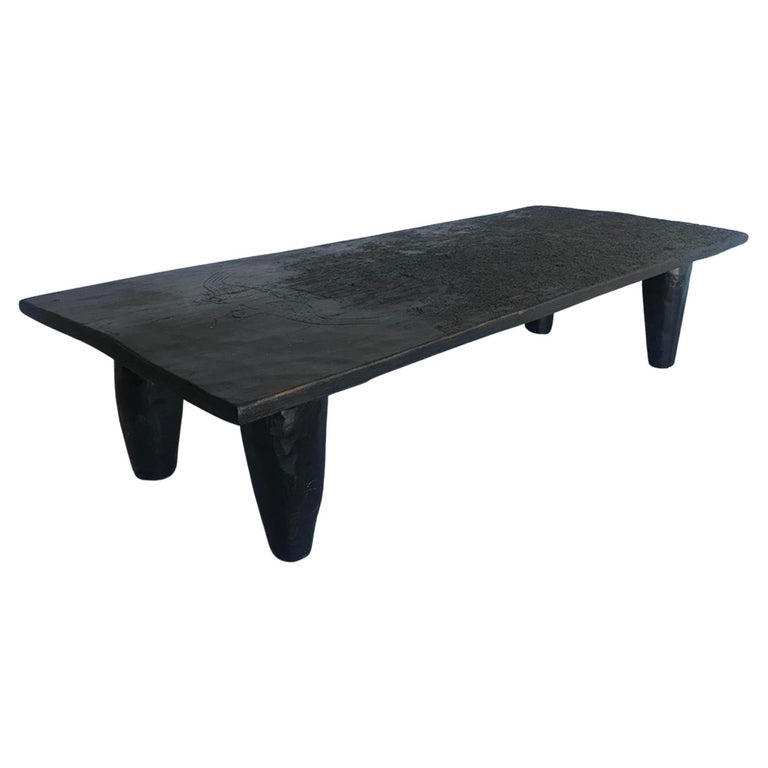 Rustic Black Coffee Table at 1stDibs