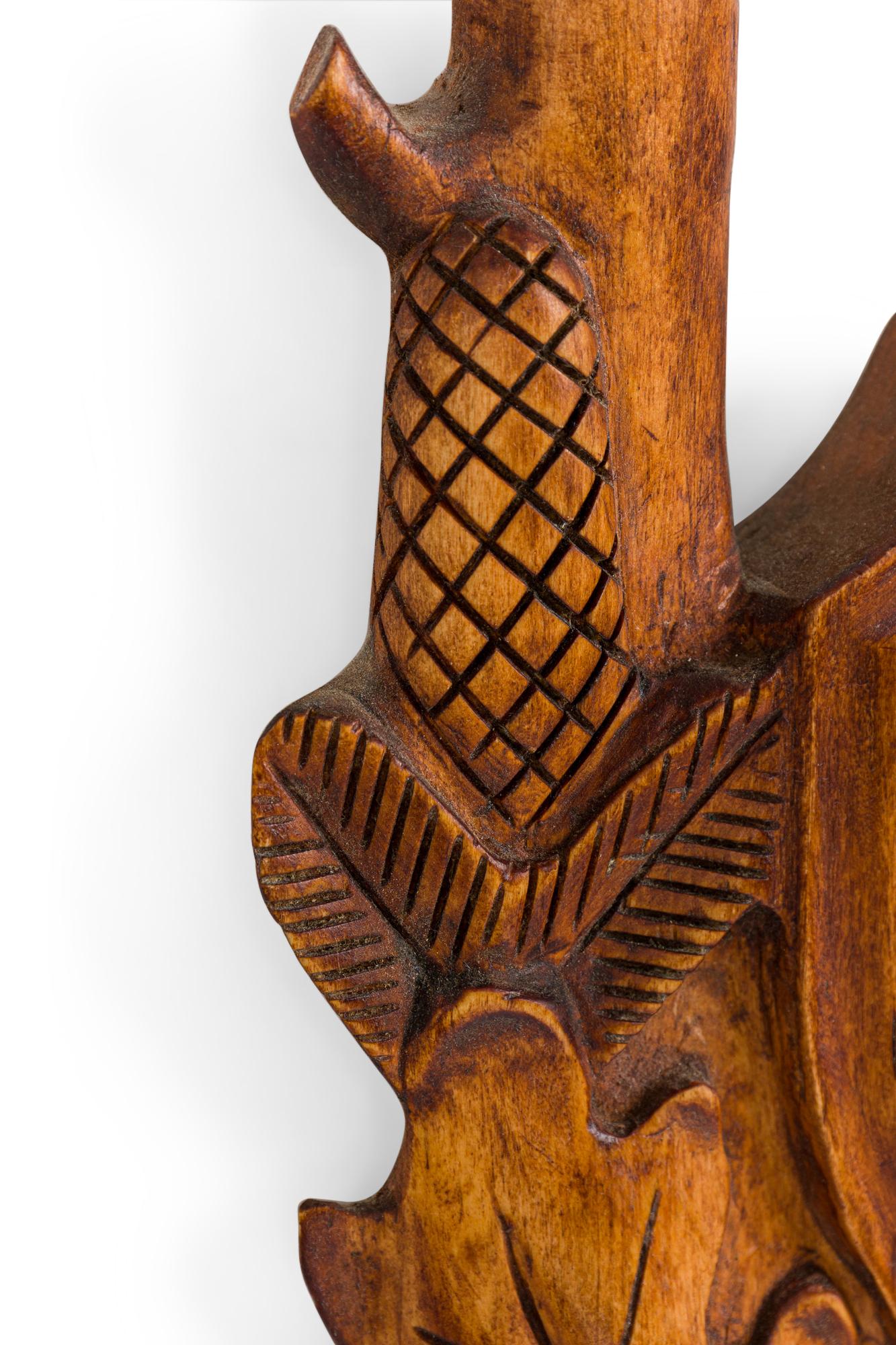 Applique rustica Black Forest in ottone e Wood In condizioni buone in vendita a Queens, NY