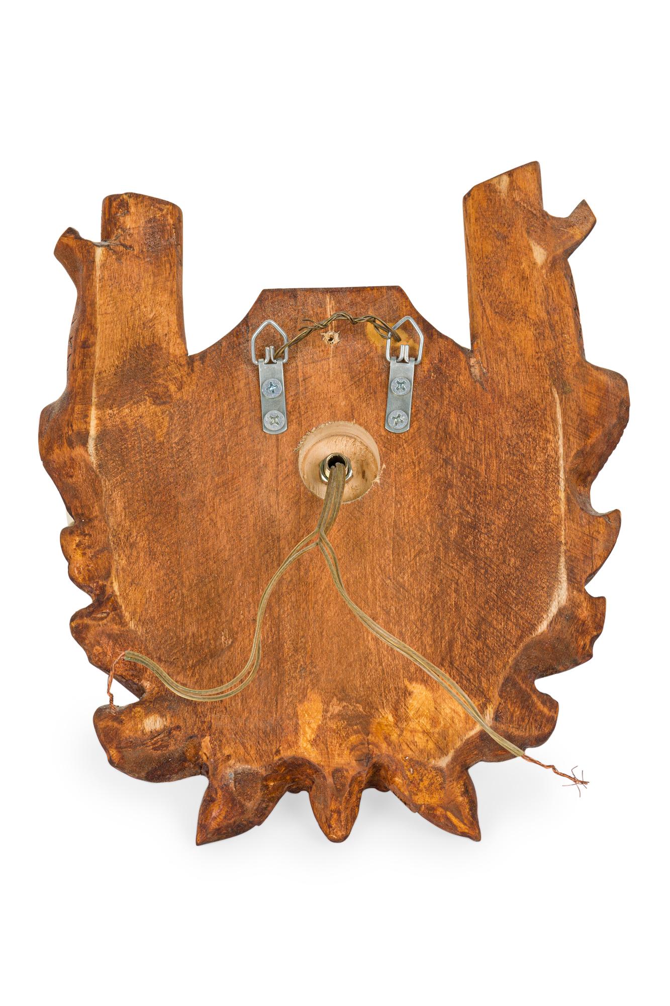 XIX secolo Applique rustica Black Forest in ottone e Wood in vendita