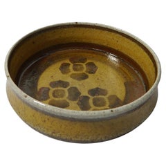 Rustic Boho Chic Ceramic Bowl, by Drejargruppen for Rörstrand, Sweden 1975