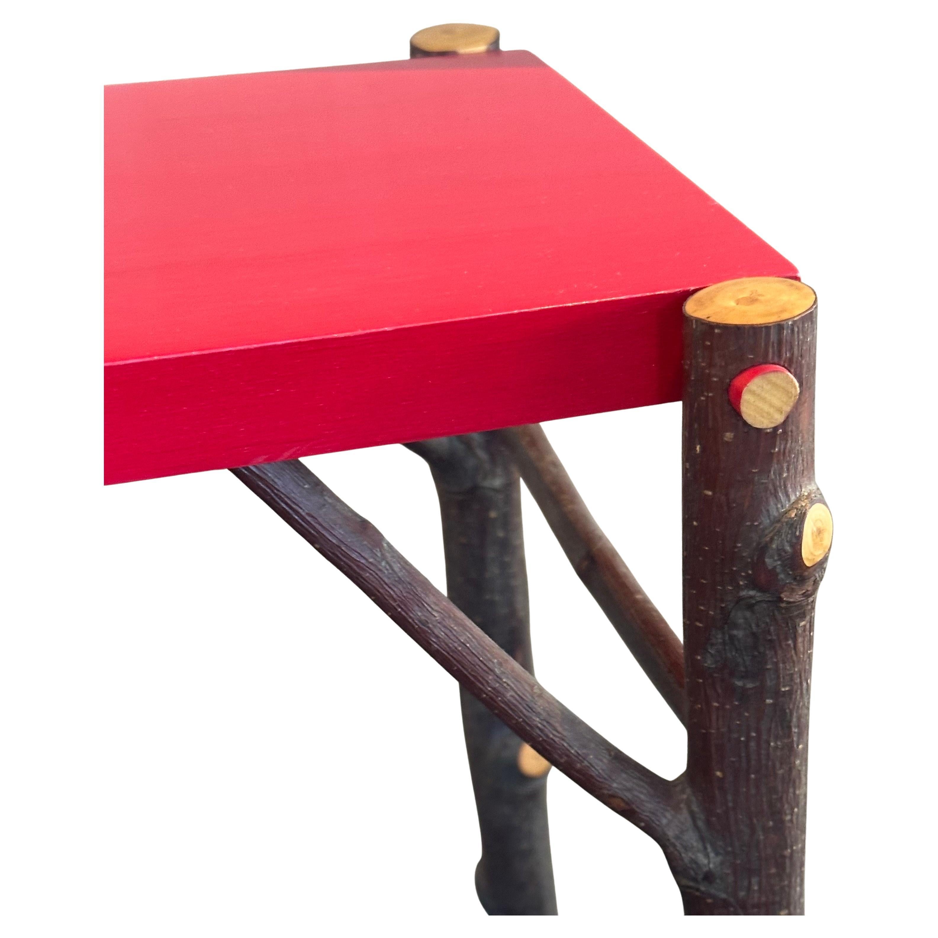 Rustic Branch and Twig Console Table by Jim Deardorff In Good Condition For Sale In San Diego, CA